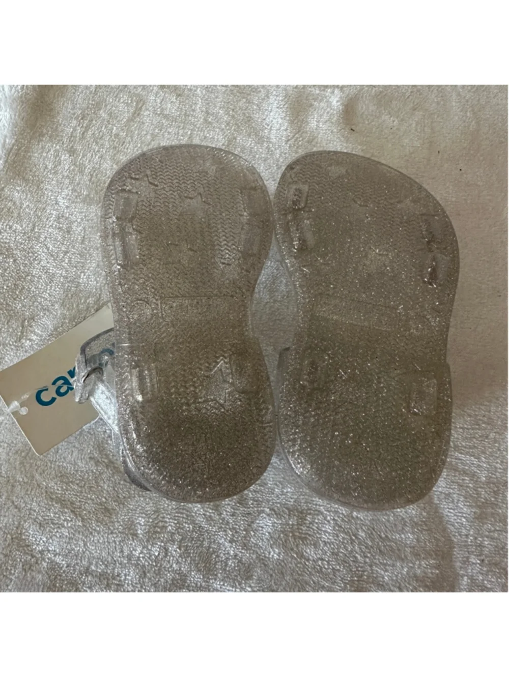 Girls Carter’s Clear Glitter Rainbow Jelly Sandals 5 (Toddler Girl) NWT Summer